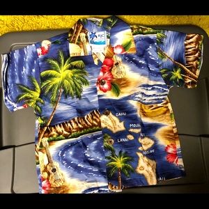 RJC Hawaiian Print Kids Shirt and Shorts Set